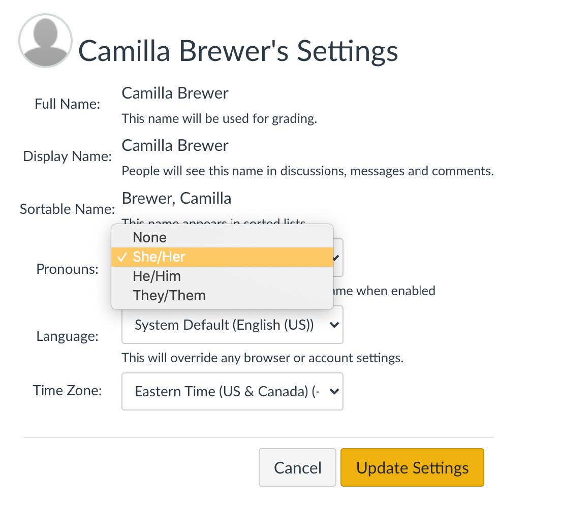 Canvas navigation