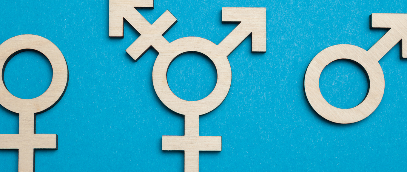 Male, trans, and female symbols.